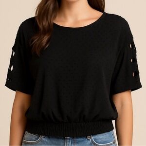By&by cut out textured top, juniors XL